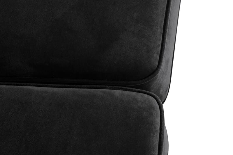 Howard Classic Fløyelssofa 2-seter Buet - Svart - Howard sofa - Fløyel sofaer - 2 seter sofa