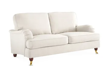 Howard Lyx 2-seters Fløyelssofa - Kremhvit - Møbler - Sofaer - Howard sofa