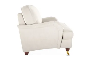 Howard Lyx 2-seters Fløyelssofa - Kremhvit - Møbler - Sofaer - Howard sofa