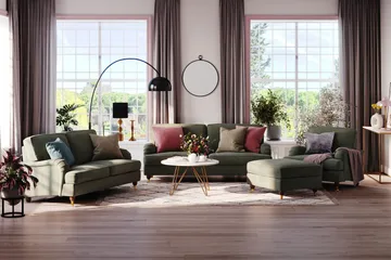 Howard Lyx 2-seters Manchestersofa - Mørk grønn - Møbler - Sofaer - Howard sofa