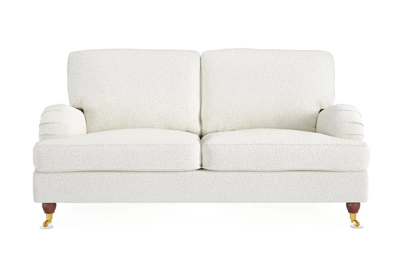 Howard Lyx 2-seters Sofa i Bouclé, Hvit