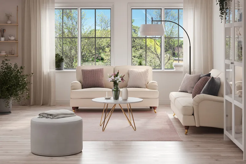 Howard Lyx 2-seters Stoffsofa - Beige - Møbler - Sofaer - Howard sofa