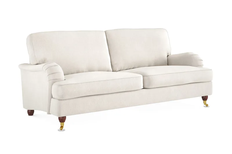 Howard Lyx 3-seters Fløyelssofa - Kremhvit - Møbler - Sofaer - Howard sofa