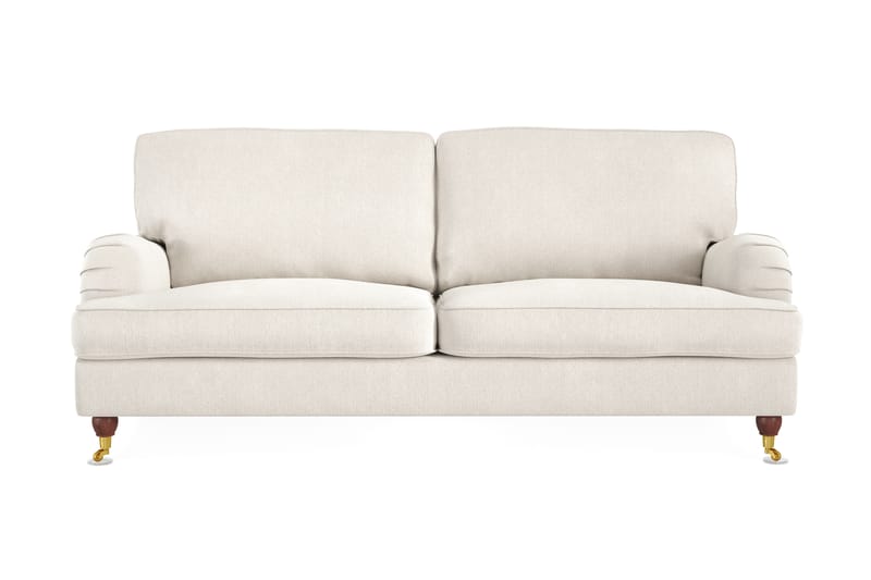 Howard Lyx 3-seters Fløyelssofa - Kremhvit - Møbler - Sofaer - Howard sofa