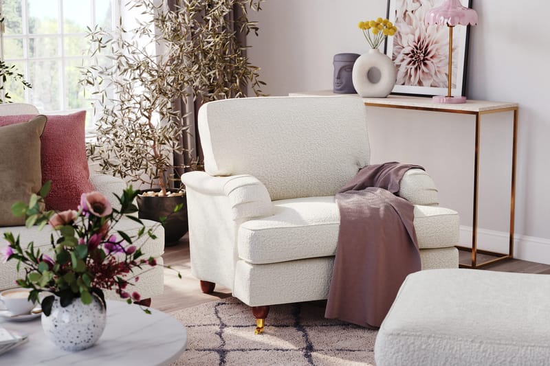 Howard Lyx 3-seters Sofa i Bouclé - Hvit - Møbler - Sofaer - Howard sofa