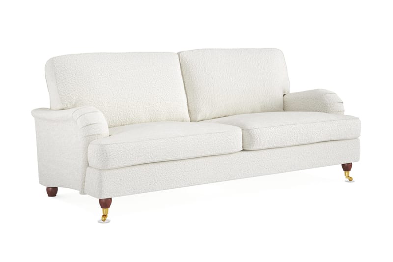 Howard Lyx 3-seters Sofa i Bouclé - Hvit - Møbler - Sofaer - Howard sofa