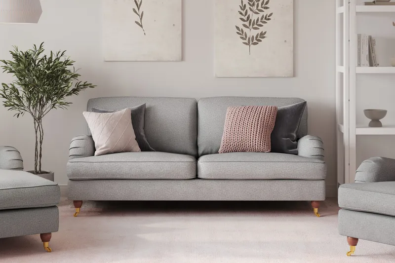 Howard Lyx 3-seters Stoffsofa - Lys grå - Møbler - Sofaer - Howard sofa