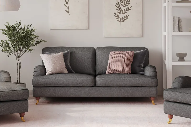 Howard Lyx 3-seters Stoffsofa - Mørk grå - Møbler - Sofaer - Howard sofa
