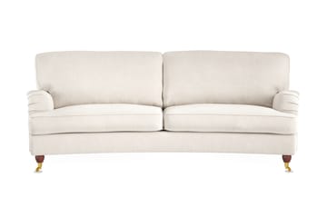 Howard Lyx 3-seters Svunget Fløyelssofa - Kremhvit - Møbler - Sofaer - Howard sofa