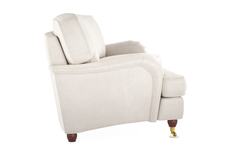 Howard Lyx 3-seters Svunget Fløyelssofa - Kremhvit - Møbler - Sofaer - Howard sofa