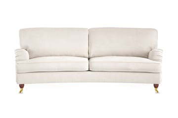Howard Lyx 3-seters Svunget Fløyelssofa - Kremhvit - Møbler - Sofaer - Howard sofa