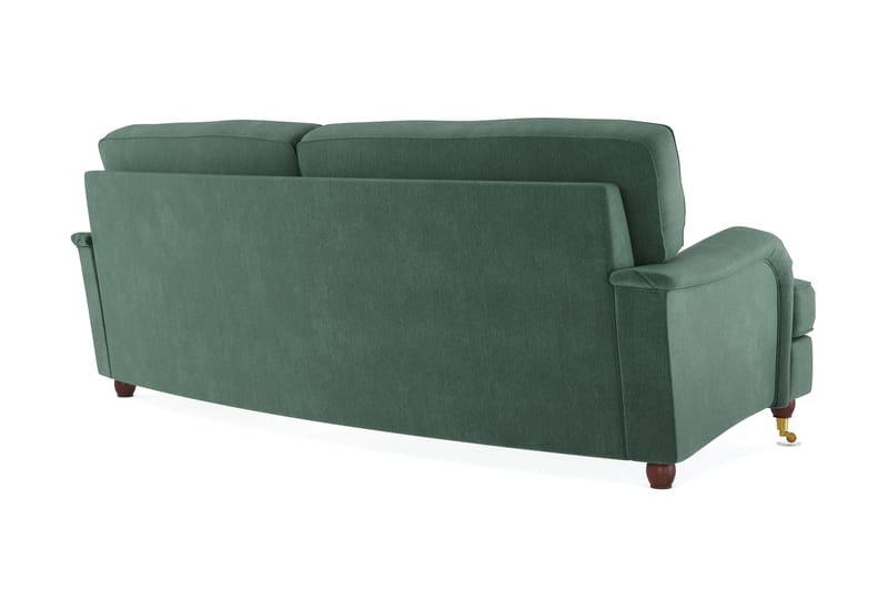 Howard Lyx 3-seters Svunget Fløyelssofa - Mørk grønn - Møbler - Sofaer - Howard sofa