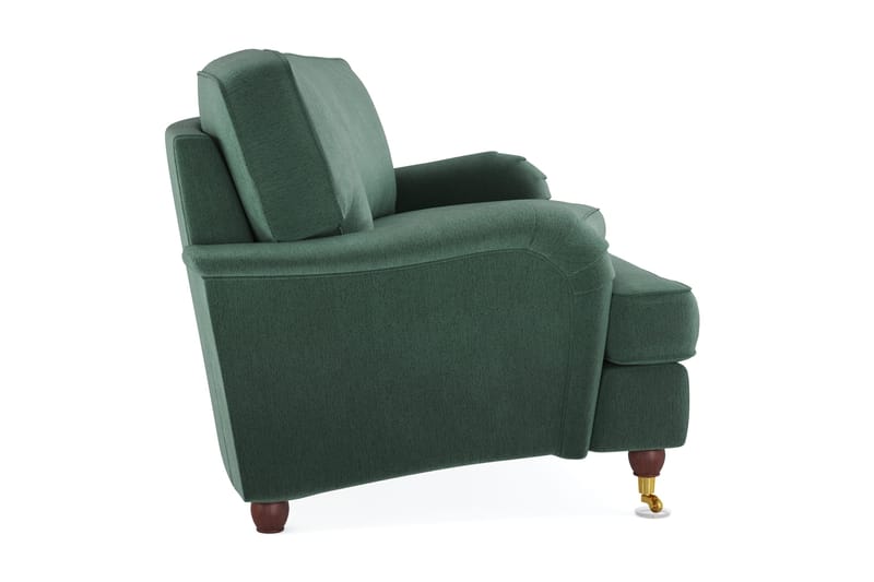 Howard Lyx 3-seters Svunget Fløyelssofa - Mørk grønn - Møbler - Sofaer - Howard sofa