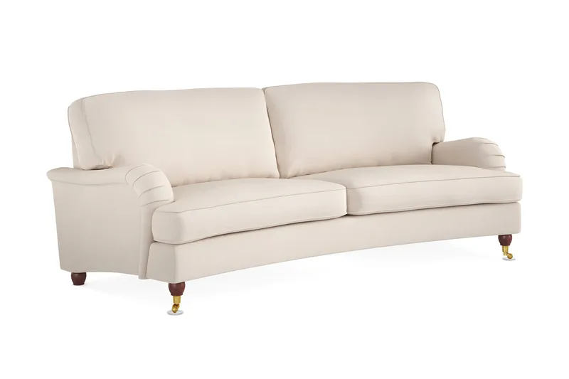 Howard Lyx 3-seters Svunget Manchestersofa - Beige - Møbler - Sofaer - Howard sofa