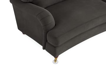 Howard Lyx 3-seters Svunget Manchestersofa - Mørk grå - Møbler - Sofaer - Howard sofa