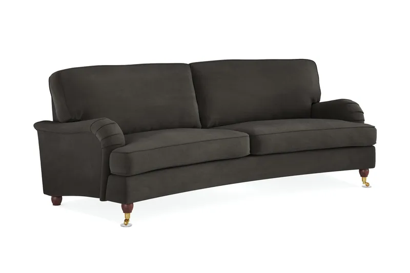 Howard Lyx 3-seters Svunget Manchestersofa - Mørk grå - Møbler - Sofaer - Howard sofa