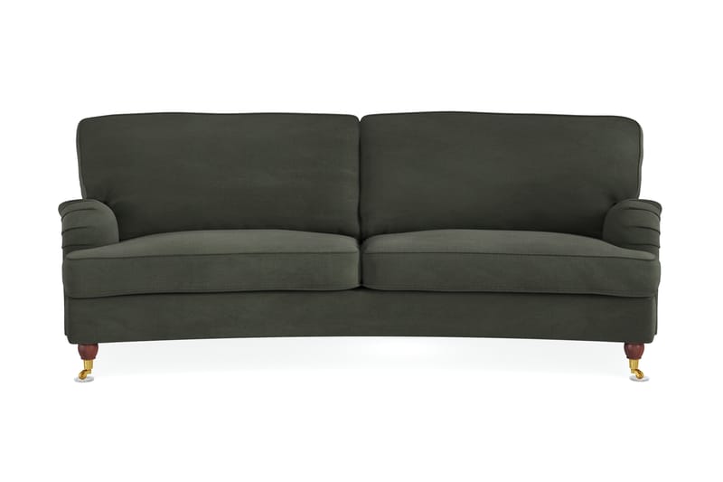 Howard Lyx 3-seters Svunget Manchestersofa - Mørk grønn - Møbler - Sofaer - Howard sofa