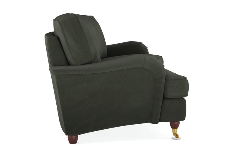 Howard Lyx 3-seters Svunget Manchestersofa - Mørk grønn - Møbler - Sofaer - Howard sofa