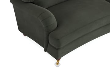 Howard Lyx 3-seters Svunget Manchestersofa - Mørk grønn - Møbler - Sofaer - Howard sofa