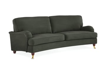 Howard Lyx 3-seters Svunget Manchestersofa - Mørk grønn - Møbler - Sofaer - Howard sofa
