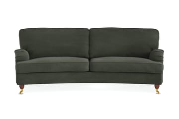 Howard Lyx 3-seters Svunget Manchestersofa - Mørk grønn - Møbler - Sofaer - Howard sofa