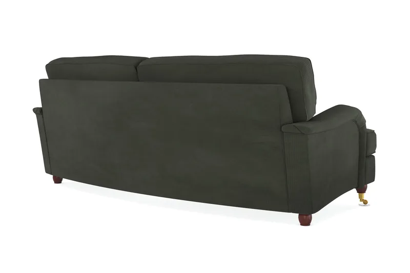 Howard Lyx 3-seters Svunget Manchestersofa - Mørk grønn - Møbler - Sofaer - Howard sofa