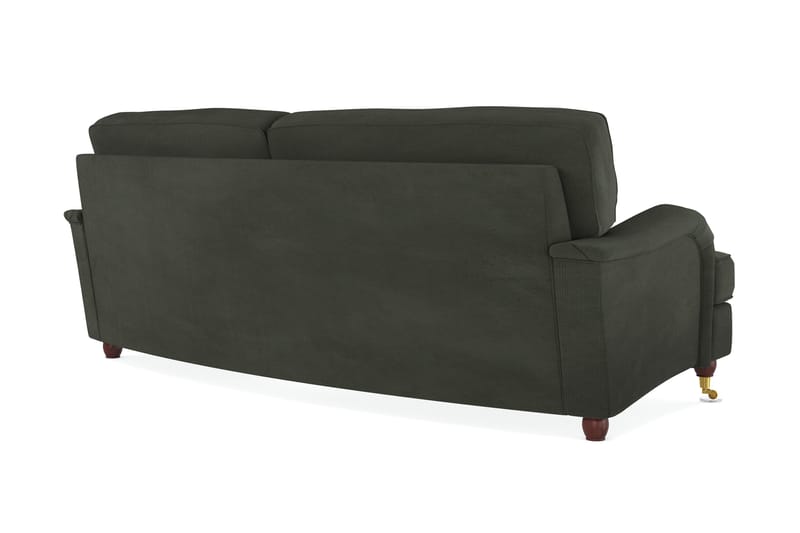 Howard Lyx 3-seters Svunget Manchestersofa - Mørk grønn - Møbler - Sofaer - Howard sofa