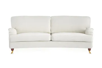 Howard Lyx 3-seters Svunget Sofa i Bouclé - Hvit - Møbler - Sofaer - Howard sofa