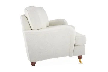 Howard Lyx 3-seters Svunget Sofa i Bouclé - Hvit - Møbler - Sofaer - Howard sofa