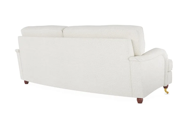 Howard Lyx 3-seters Svunget Sofa i Bouclé - Hvit - Møbler - Sofaer - Howard sofa