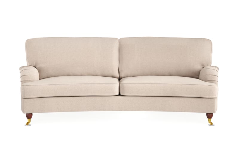 Howard Lyx 3-seters Svunget Stoffsofa - Beige - Møbler - Sofaer - Howard sofa