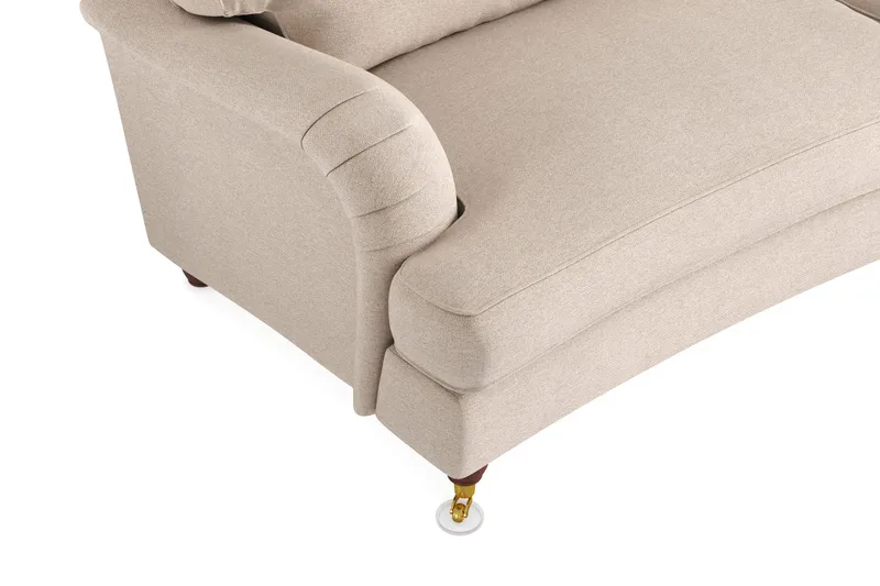Howard Lyx 3-seters Svunget Stoffsofa - Beige - Møbler - Sofaer - Howard sofa