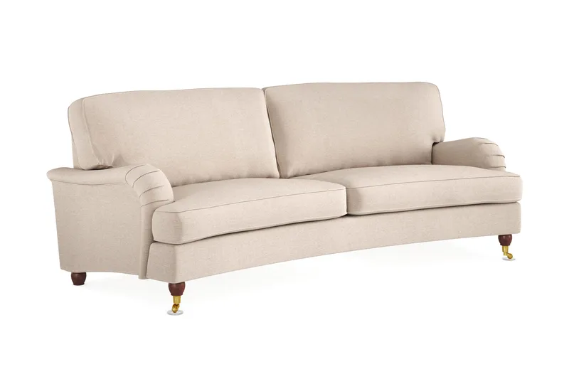 Howard Lyx 3-seters Svunget Stoffsofa - Beige - Møbler - Sofaer - Howard sofa