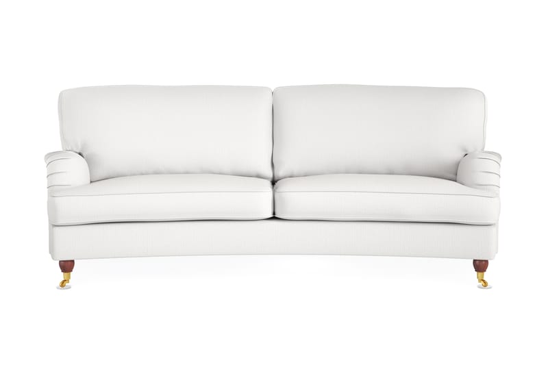 Howard Lyx 3-seters Svunget Stoffsofa - Hvit - Møbler - Sofaer - Howard sofa