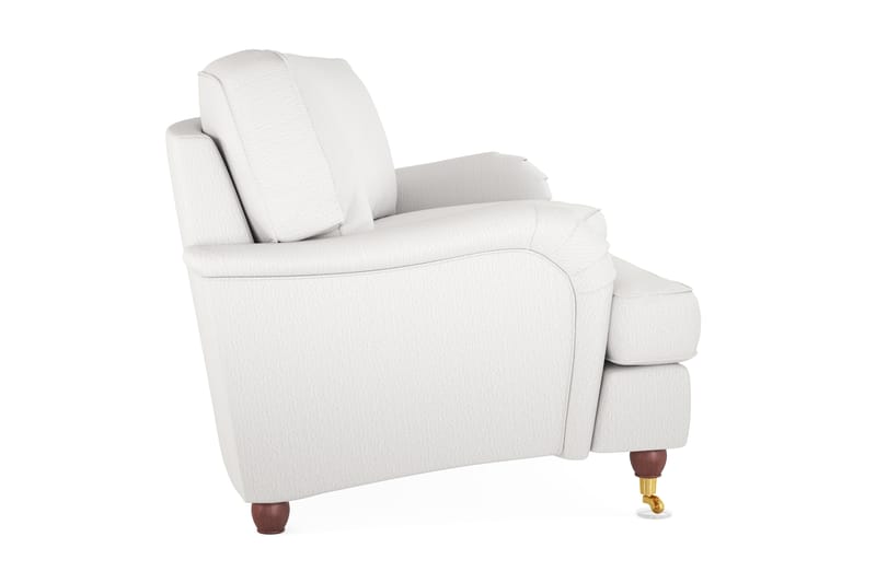 Howard Lyx 3-seters Svunget Stoffsofa - Hvit - Møbler - Sofaer - Howard sofa
