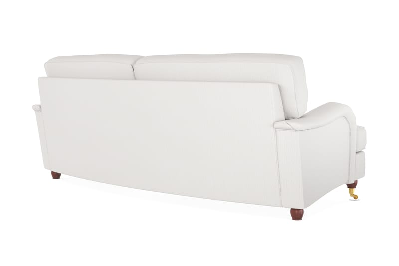 Howard Lyx 3-seters Svunget Stoffsofa - Hvit - Møbler - Sofaer - Howard sofa