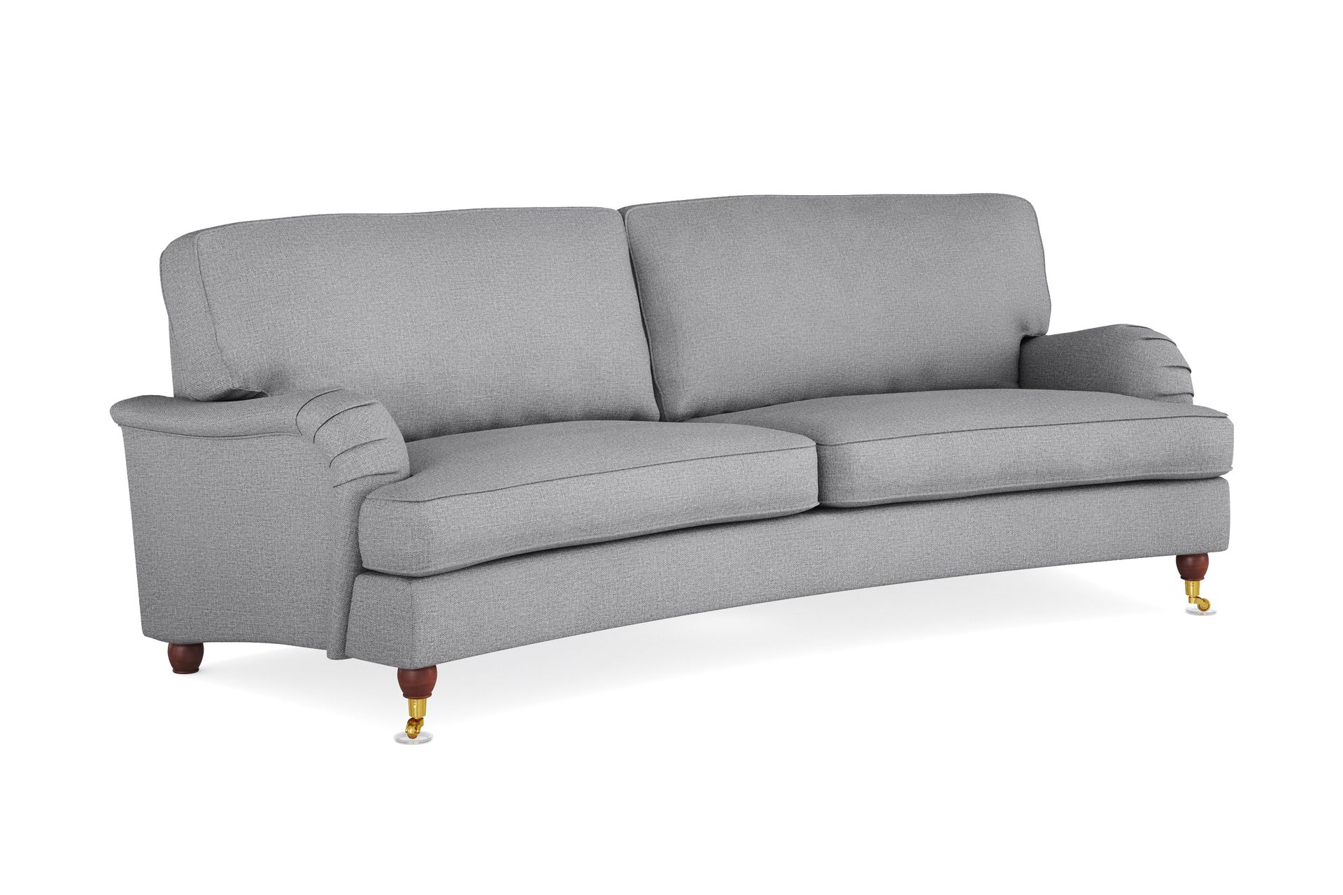 Howard Lyx 3-seters Svunget Stoffsofa - Lys grå - Møbler - Sofaer - Howard sofa