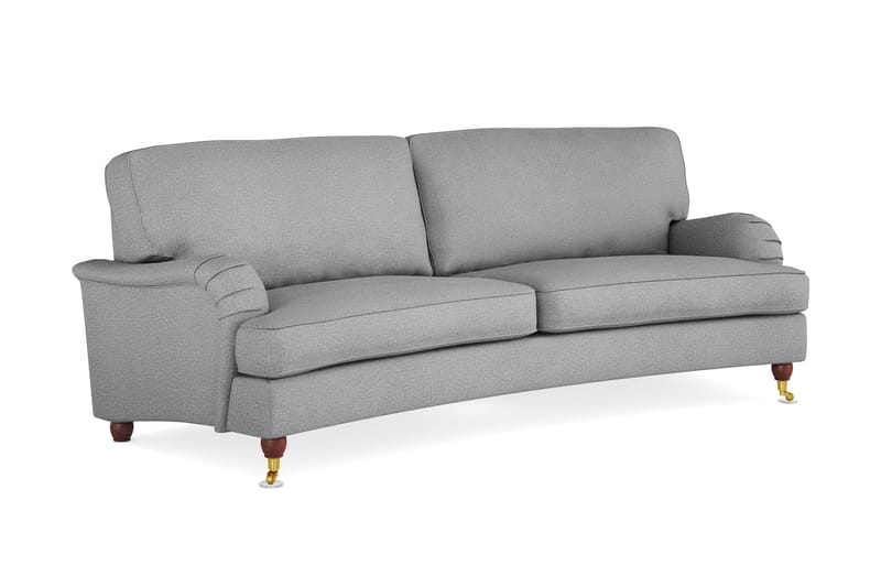 Howard Lyx 3-seters Svunget Stoffsofa - Lys grå - Møbler - Sofaer - Howard sofa