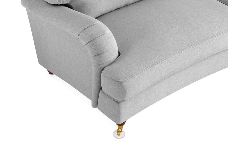 Howard Lyx 3-seters Svunget Stoffsofa - Lys grå - Møbler - Sofaer - Howard sofa