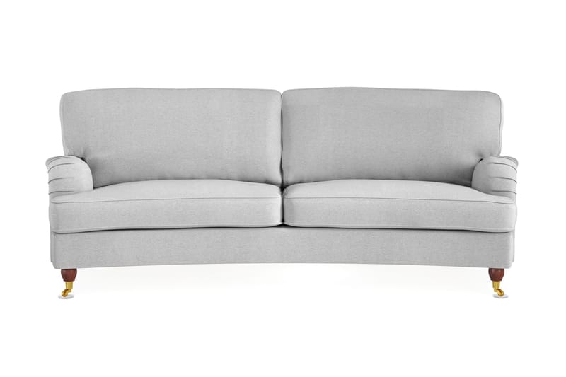 Howard Lyx 3-seters Svunget Stoffsofa - Lys grå - Møbler - Sofaer - Howard sofa