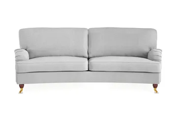 Howard Lyx 3-seters Svunget Stoffsofa - Lys grå - Møbler - Sofaer - Howard sofa