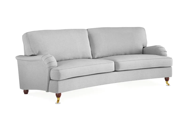 Howard Lyx 3-seters Svunget Stoffsofa - Lys grå - Møbler - Sofaer - Howard sofa