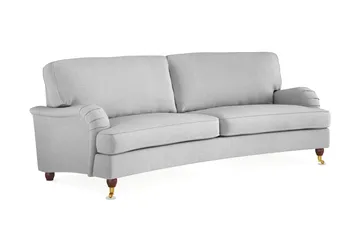 Howard Lyx 3-seters Svunget Stoffsofa - Lys grå - Møbler - Sofaer - Howard sofa