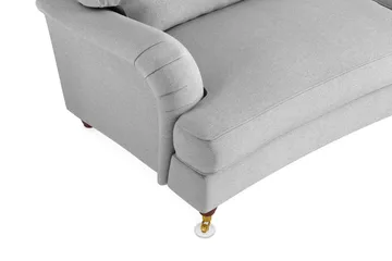 Howard Lyx 3-seters Svunget Stoffsofa - Lys grå - Møbler - Sofaer - Howard sofa
