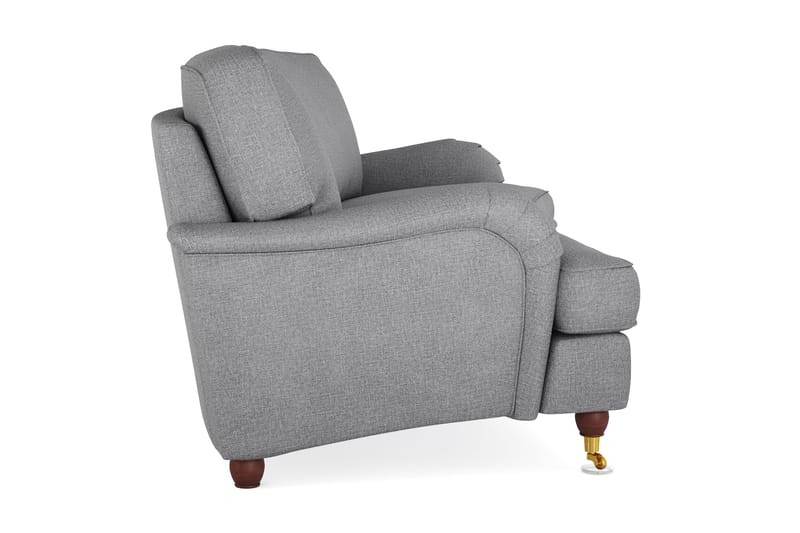 Howard Lyx 3-seters Svunget Stoffsofa - Lys grå - Møbler - Sofaer - Howard sofa