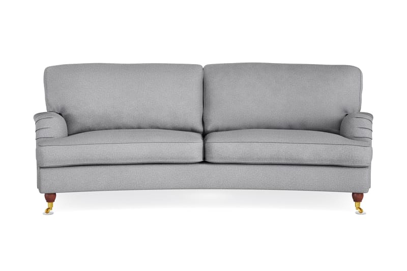Howard Lyx 3-seters Svunget Stoffsofa - Lys grå - Møbler - Sofaer - Howard sofa