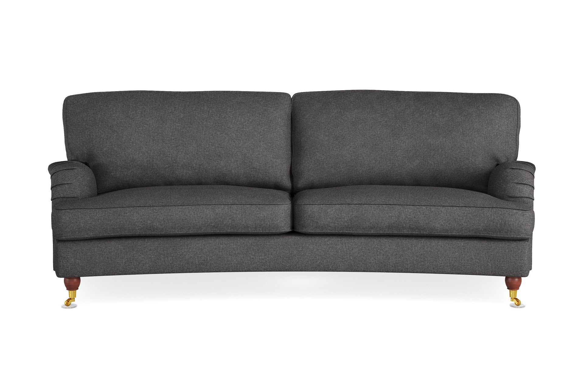 Howard Lyx 3-seters Svunget Stoffsofa - Mørk grå - Møbler - Sofaer - Howard sofa