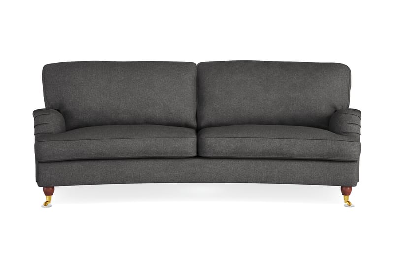 Howard Lyx 3-seters Svunget Stoffsofa - Mørk grå - Møbler - Sofaer - Howard sofa