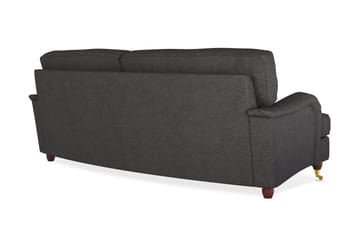 Howard Lyx 3-seters Svunget Stoffsofa - Mørk grå - Møbler - Sofaer - Howard sofa