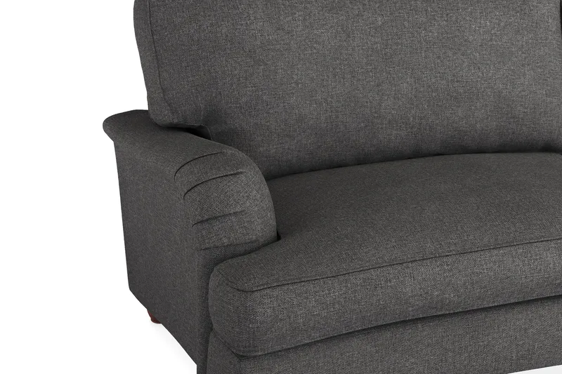 Howard Lyx 3-seters Svunget Stoffsofa - Mørk grå - Møbler - Sofaer - Howard sofa